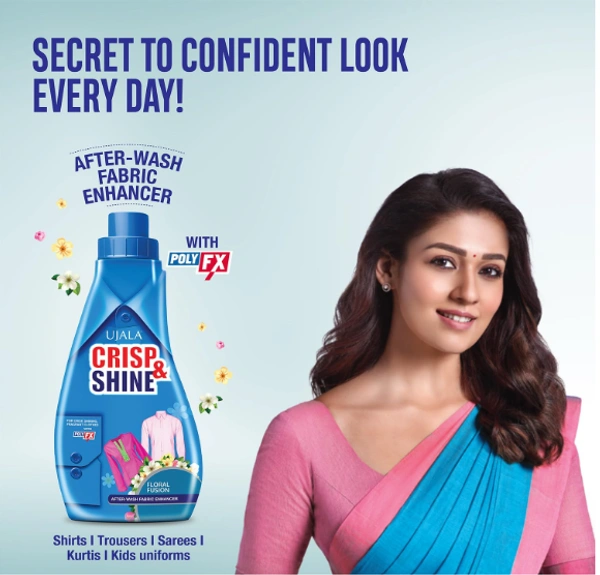 Ujala Crisp & Shine, After Wash Fabric Enhancer|Floral Fusion-200gm