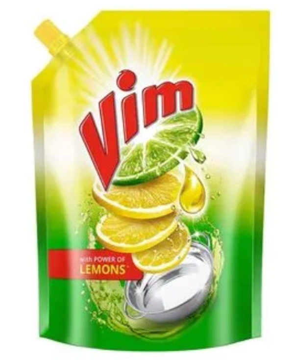 Vim Dishwash Liquid Gel Pouch, Monthly Pack - 200ml