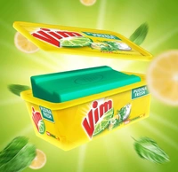 Vim Dishwash Pudina Fresh Tub, Free Scrubber-500gm
