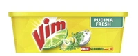 Vim Dishwash Pudina Fresh Tub, Free Scrubber-500gm