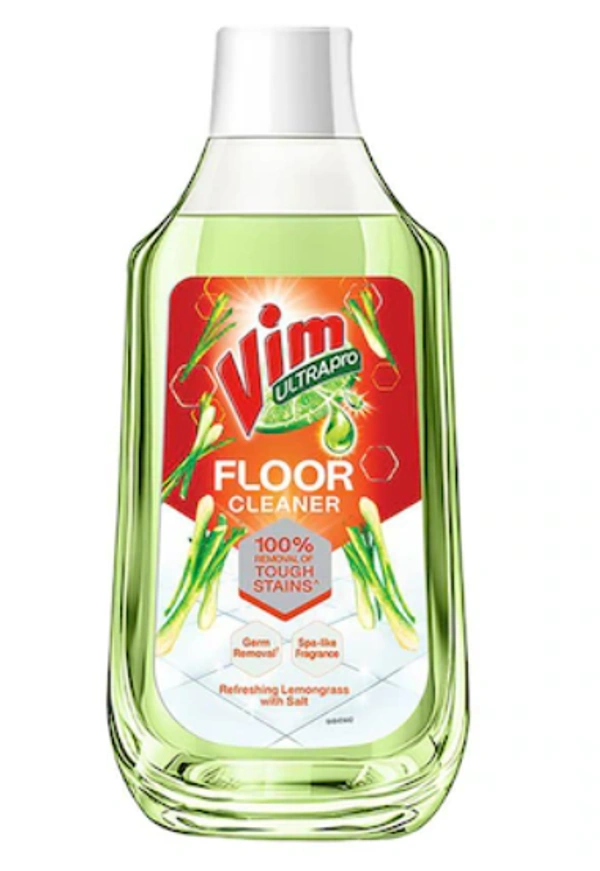 Vim Ultra Pro Floor Cleaner,  Lemongrass with salt - 500ml