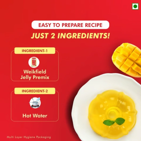 Weikfield Jelly Cryastals Mix Mango Flavoured-90gm