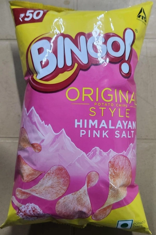 Bingo Original Himalayan Pink Salt Potato Chips-90gm