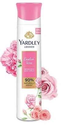 Yardley London English Rose, Refreshing Body Spray, 150ml