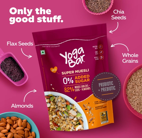 Yoga Bar Super Muesli 0% Added Sugar - 700gm