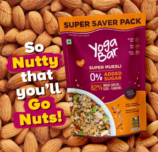 Yoga Bar Super Muesli 0% Added Sugar - 700gm