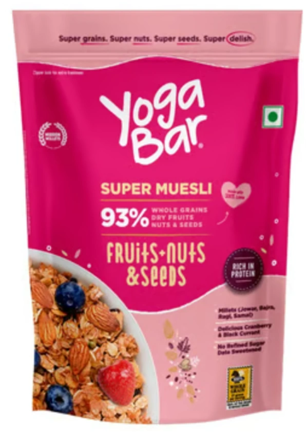 Yoga Bar Super Muesli, Fruits+Nuts & Seeds - 700gm