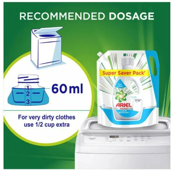 Ariel Matic Liquid Detergent Top Load 2ltr