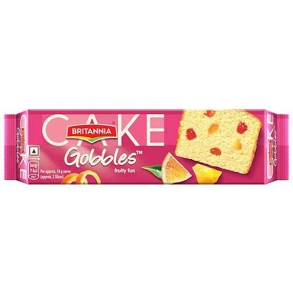 Britannia Gobbles Fruity Fun Cake 110gm