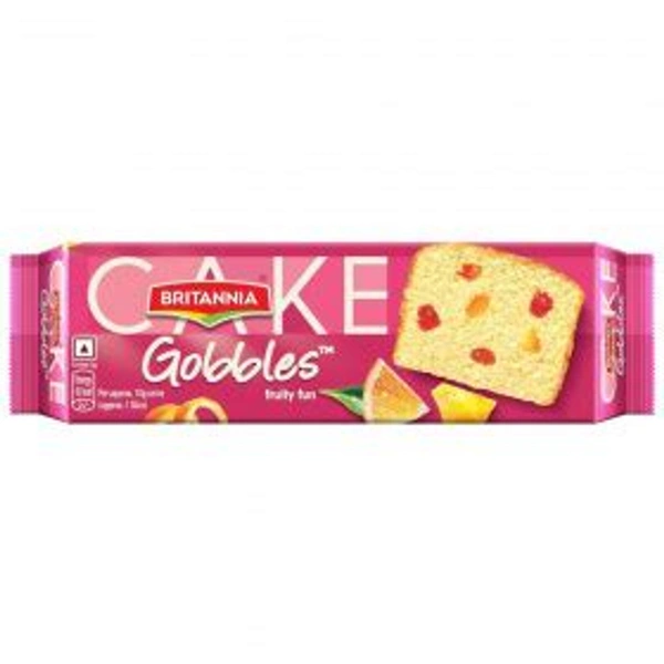 Britannia Gobbles Fruity Fun Cake 110gm
