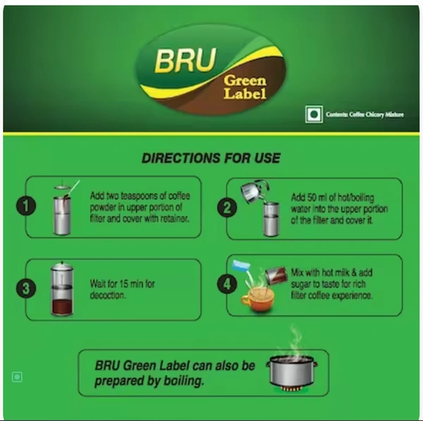 Bru Green Label Coffee - 100gm