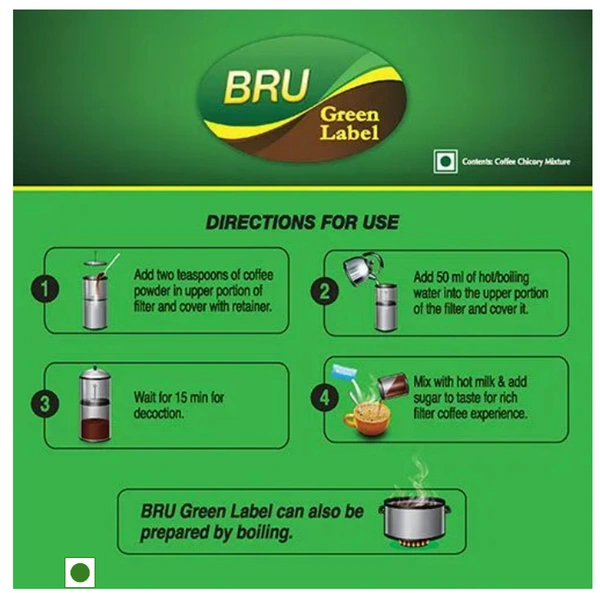 Bru Green Label Coffee - 500gm