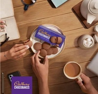 Cadbury Chocobakes, Choc-Filled Cookies - 57gm
