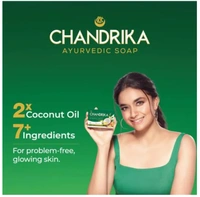Chandrika Ayurvedic Soap for Problem Free, Glowing Skin , 75 gm