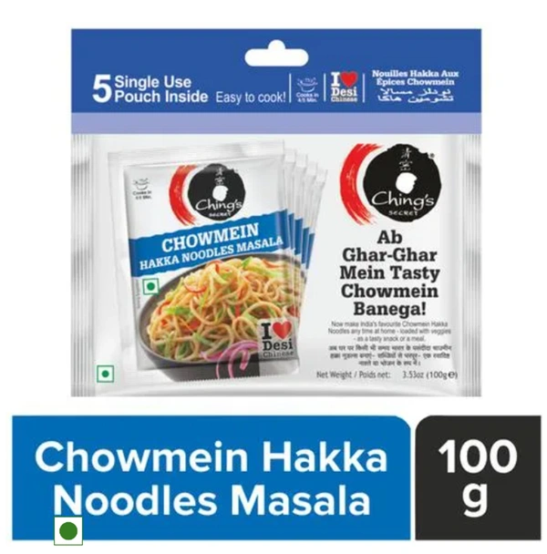 Chings Secrets Hakka Noodles Masala, 100gm (5 units x20gm)