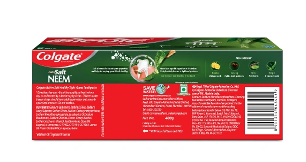 Colgate Active Salt Neem Toothpaste, Family Pack 400gm