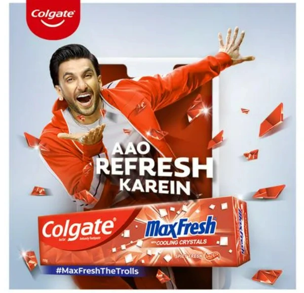 Colgate Max Fresh Cooling Crystal Toothpaste,2x150gm