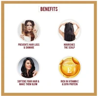 Dabur Almond Hair Oil 1Enriched with Soya Protein & 10x Vitamin - E , (Free Dabur Almond Hair Oil 25ml) - 100ml