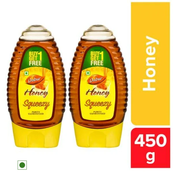 Dabur Honey Squeezy 225gm Buy 1 Get 1 Free