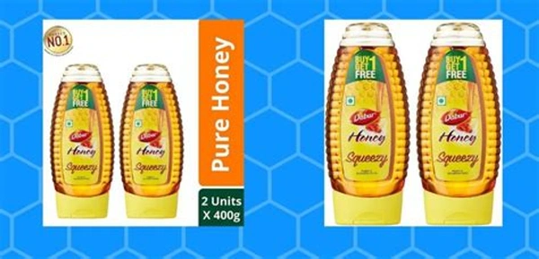 Dabur Honey Squeezy Purity Guaranteed 400gm(Buy 1 Get 1 Free)