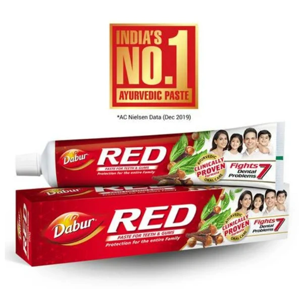 Dabur Red Tooth Paste for Teeth and Gum, 200gm + 100gm
