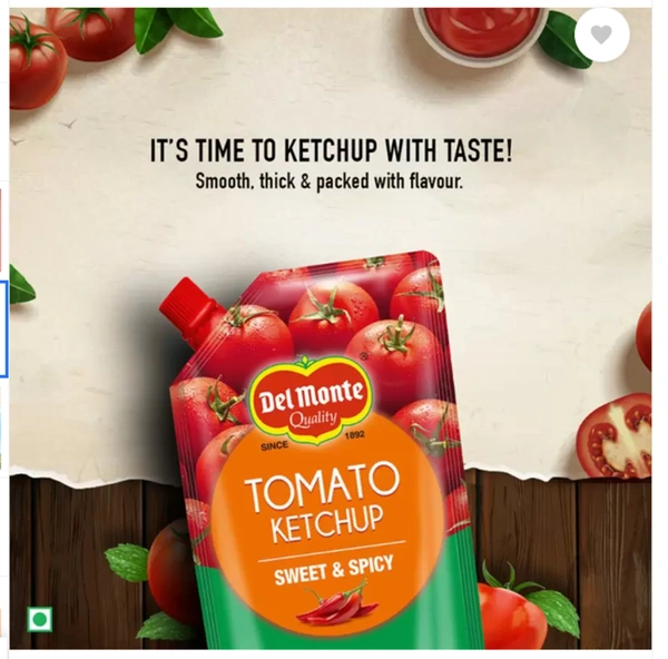 Delmonte Quality Tomato ketchup, Sweet & Spicy, 950gm