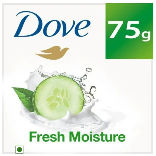 Dove Fresh Moisture beauty bathing bar, cucumber & green tea scent, Moisturising Cream, 75gm