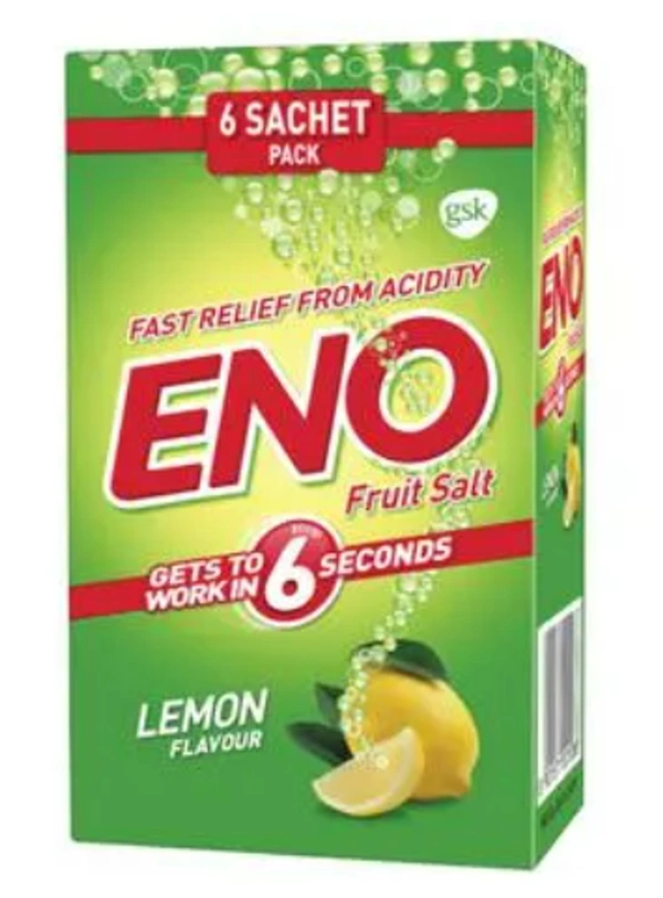Eno Fruit Salt Lemon Flavour 6 Sachets