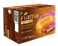 Fiama Gel Bar Golden Sandalwood Oil & Patchouli with Skin Conditioners, 3Ux125gm(Buy 3 Get 1 Free)