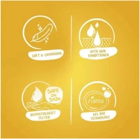 Fiama Gel Bar Golden Sandalwood Oil & Patchouli with Skin Conditioners, 3Ux125gm(Buy 3 Get 1 Free)