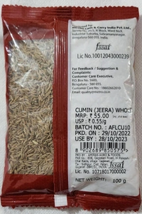 Fine Life Jeera/Cumin 100gm