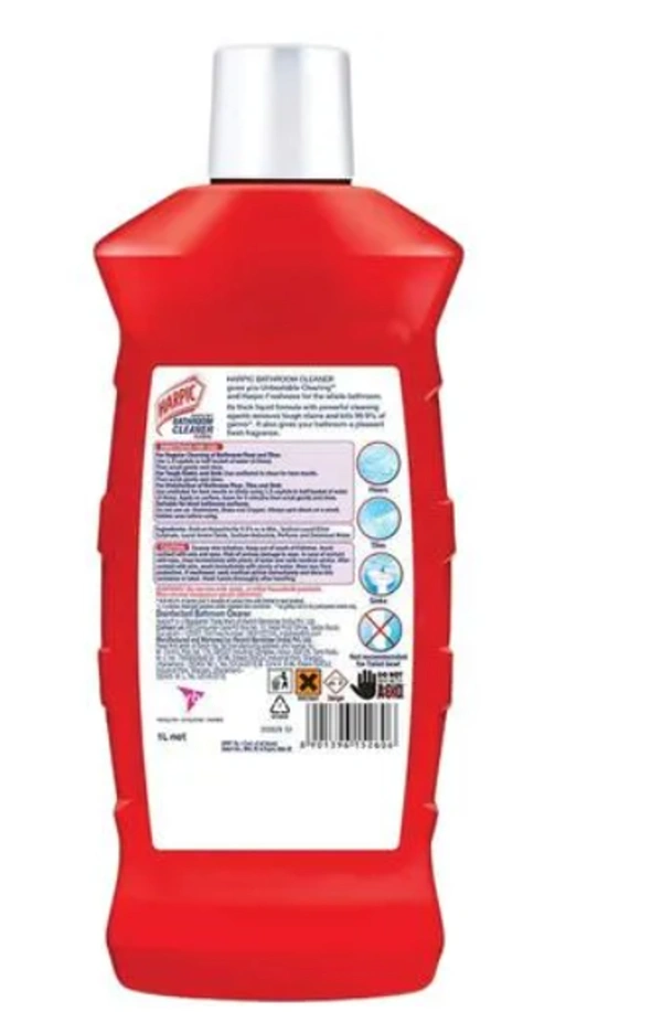 Harpic Bathroom Clearner Thicker & Fresher, 1ltr - Floral Bloom