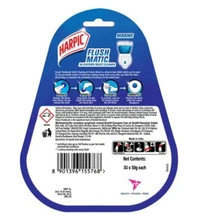 Harpic Flush Matic In-Cistern Marine Toilet Cleaner 3x50gm, 240 Flushes
