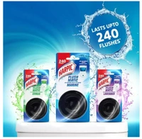 Harpic Flush Matic In-Cistern Marine Toilet Cleaner 3x50gm, 240 Flushes