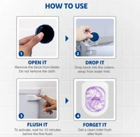 Harpic Flush Matic In-Cistern Toilet Cleaner - Lavender, 2U x 50gm