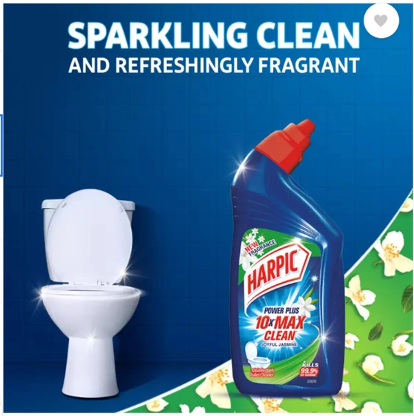 Harpic Power Plus Toilet Cleaner New Fragrance Jasmine 1ltr