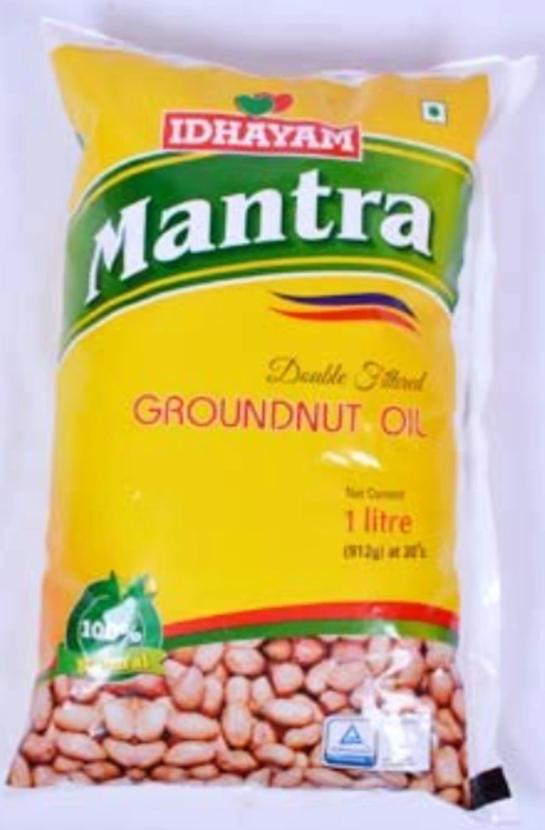 Idhayam Mantra Groundnut Oil , 1ltr Pouch