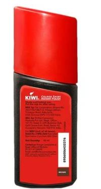 Kiwi Instant Liquid Shoe Polish Brown Leather 40ml