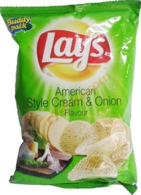 Lays American Style Cream & Onion Flavour 73gm