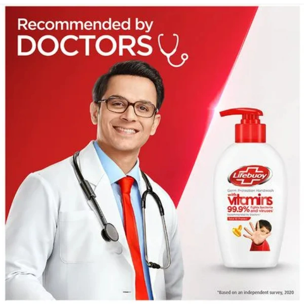 Lifebuoy Total 10 Germ Protection HandWash190 ml (With Free Refill Pouch)