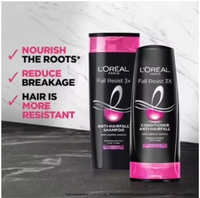 Loreal Paris Fall Resist 3X Shampoo Anti-HairFall with arginine essence - 340ml