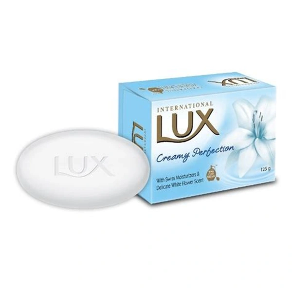 Lux International Creamy Perfection White Roses & Swiss Moisturisers,Mega Pack  4x125gm