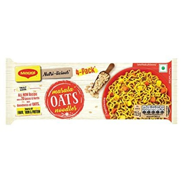 Maggi Masala Oats Noodels - 4 Pack,  294 gm