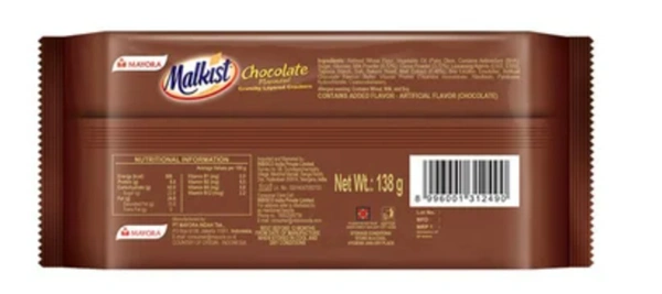 Malkist Chocolate Crackers Biscuits 144gm