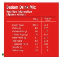 MTR Badam Drink Mix - Real Badam, Elaichi & Kesar - 200gm