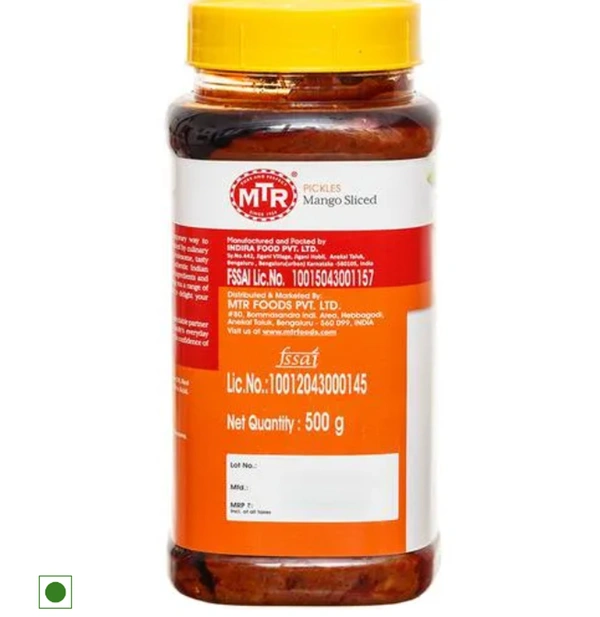 MTR Mango Sliced Pickle 500gm