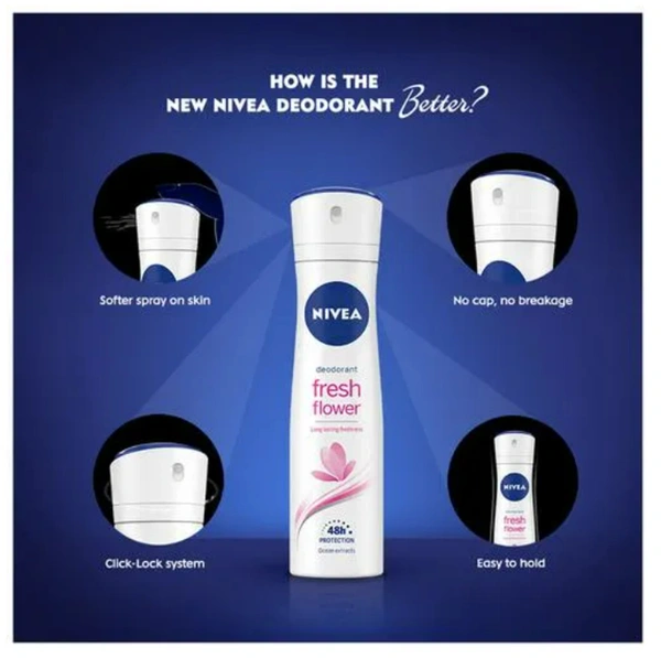 Nivea Deodorant Fresh Flower , 150ml
