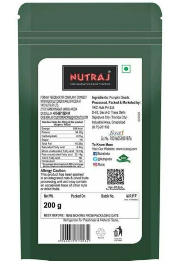 Nutraj Pumpkin seeds - 200gm