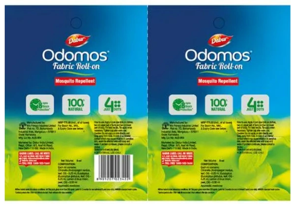 Odomos Mosquito Repellent Fabric Roll Buy 1 Get 1 Free