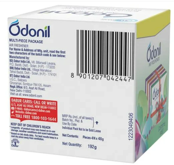 Odonil Bathroom Air Freshener Multi-pack 48gm (pack of 4)